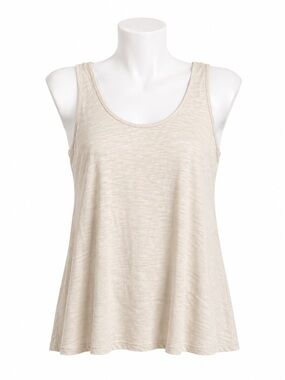 Size M Harlow Women’s Cream Lace Back Tank Top Boho Flowy Sleeveless